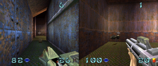 Quake II split screen